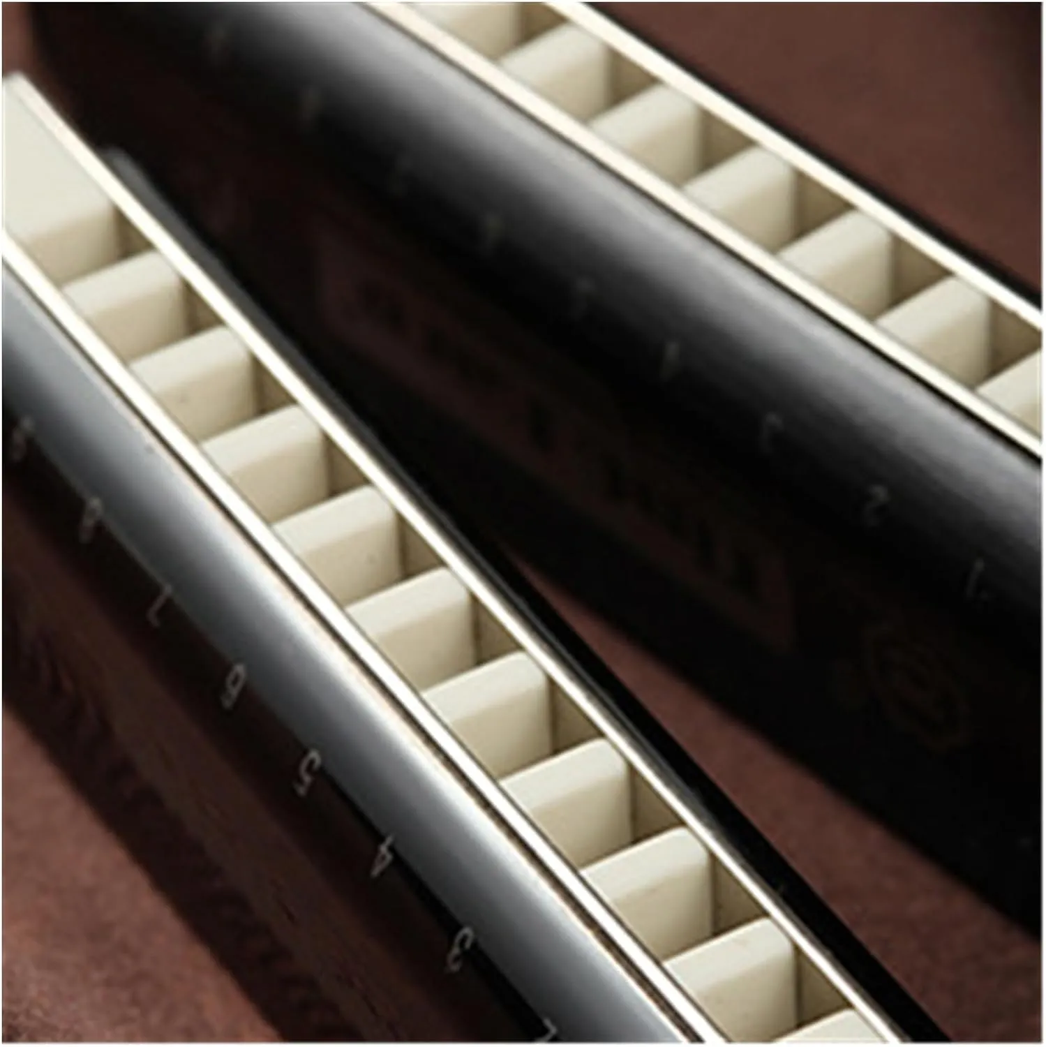 10 hole blues harmonica blues instrument playing practice beginners learning harmonica(Gold)