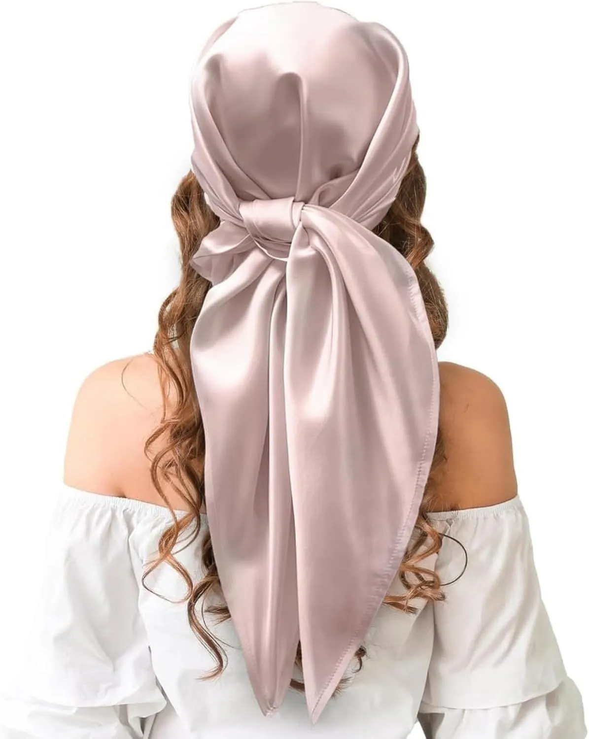 100% Pure Mulberry Silk Head Scarf - 36" Square, 19 Momme, Women's Hair Wrap | Maintains Style, Reduces Frizz, Aids Growth