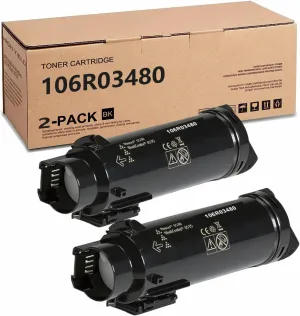 106R03480- Compatible for Xerox Phaser 6510/ Workcentre 6515 Black High Capacity Toner-Cartridge (5500 Pages)