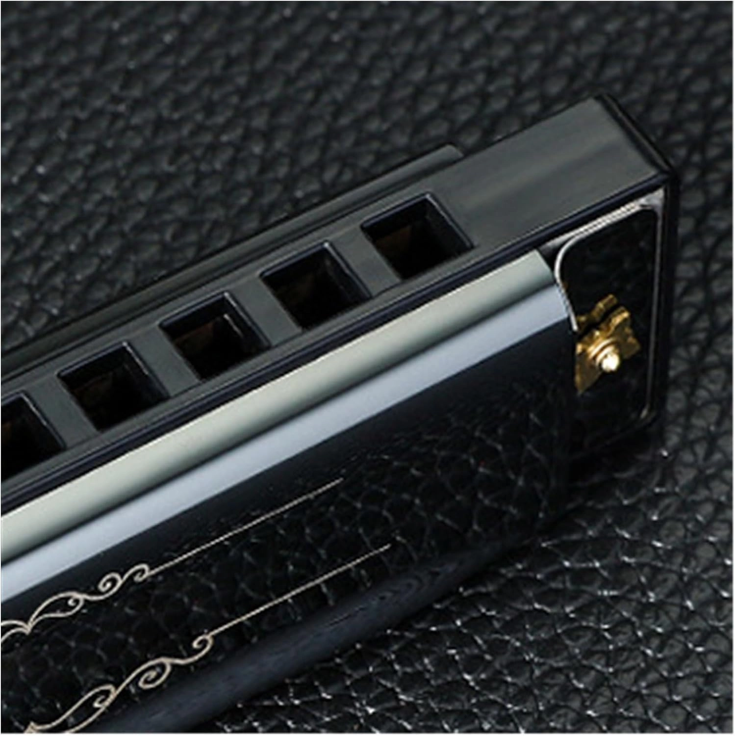 10-hole C blues harmonica for beginners(Gold)