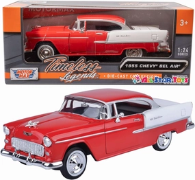 1955 Chevy Bel Air, Red - Showcasts 73229-1/24 Scale Diecast Model Toy Car, but NO Box