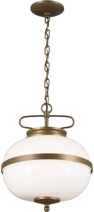 2 Light Pendant in Homestead Style-15.25 inches Tall and 12.25 inches Wide-Champagne Bronze Finish 147-Bel-4652861