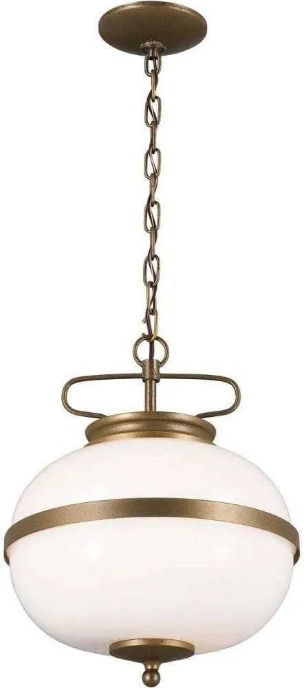 2 Light Pendant in Homestead Style-15.25 inches Tall and 12.25 inches Wide-Champagne Bronze Finish 147-Bel-4652861