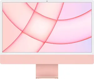 2021 Apple iMac with Apple M1 Chip with 8-core CPU (24-inch, 8GB RAM, 256GB SSD Storage) (QWERTY English) Pink (Renewed)