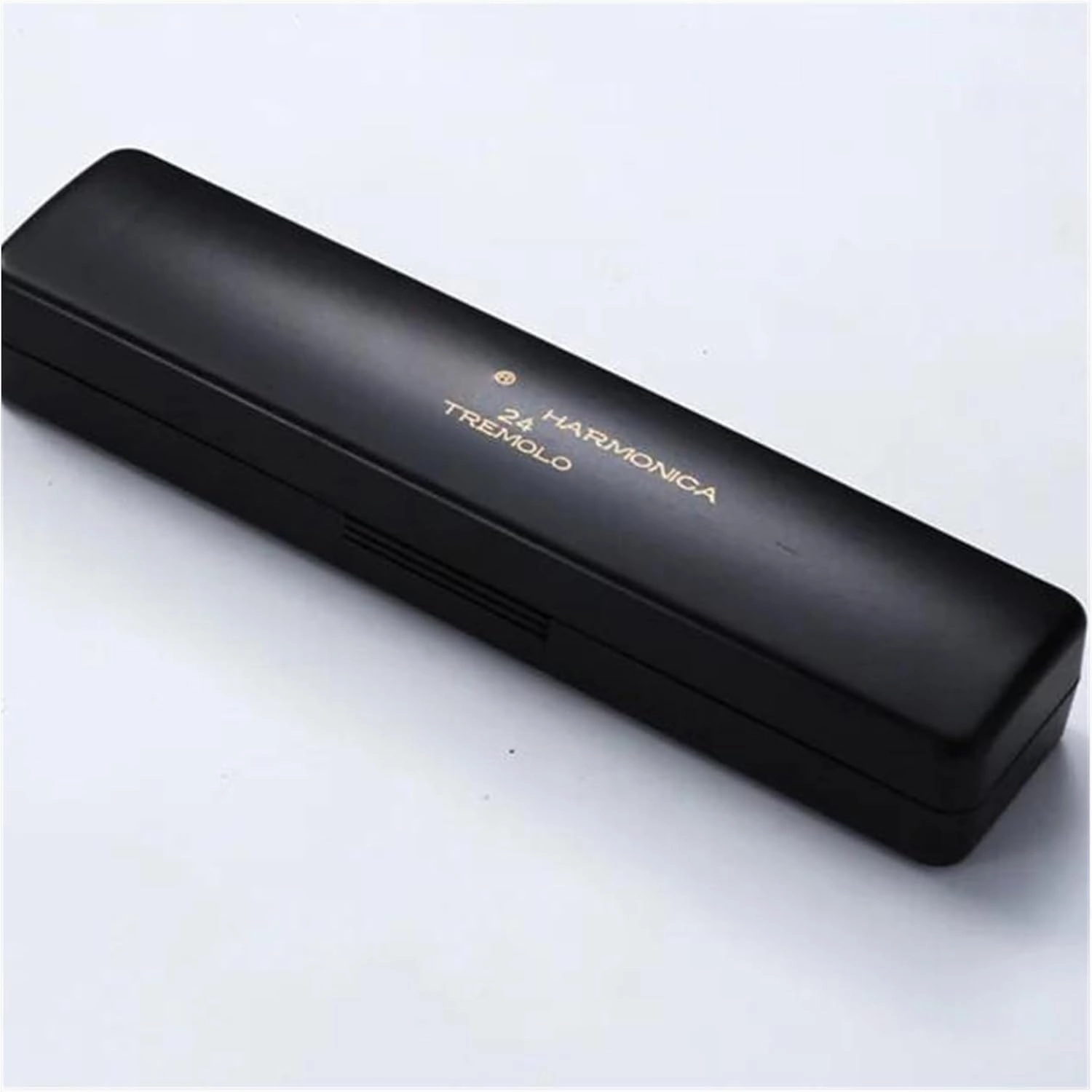 24 hole polyphonic harmonica in the key of C adult self taught beginner harmonica(Gold)