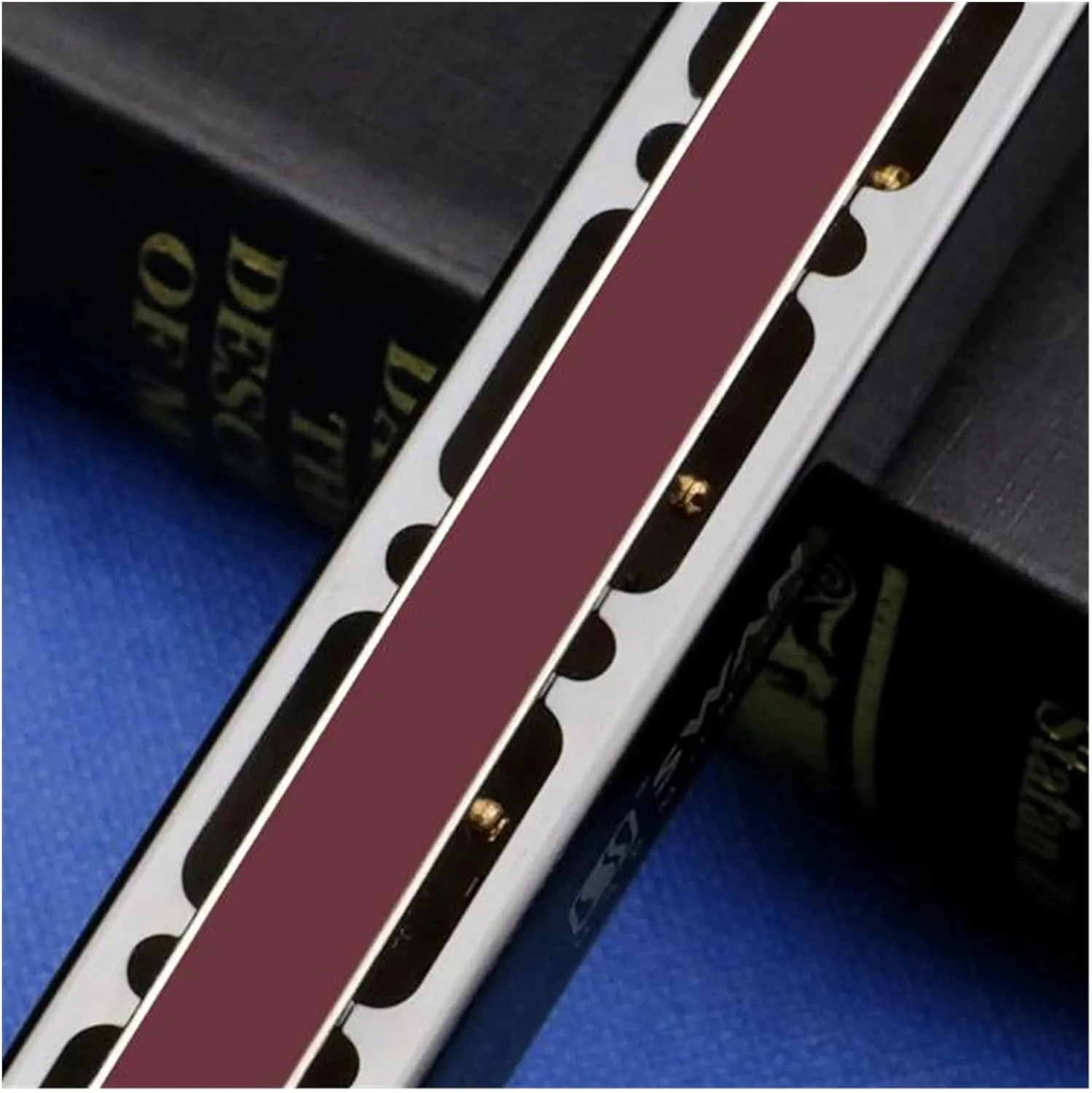 28 Holes Octave Tremolo Harmonica C Tune Professional Mouth Harmonica Musical Instruments(Gold)