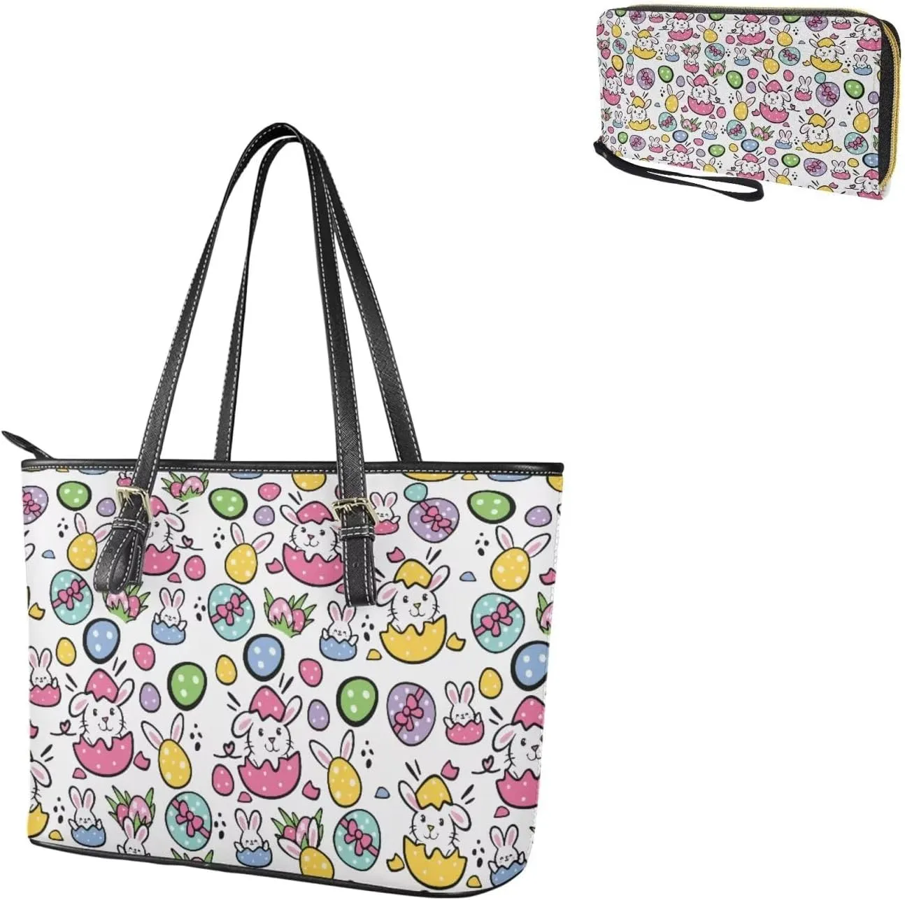 2pcs Purses for Women Wallet Shoulder Bag Top Handle Hand for Daliy Use