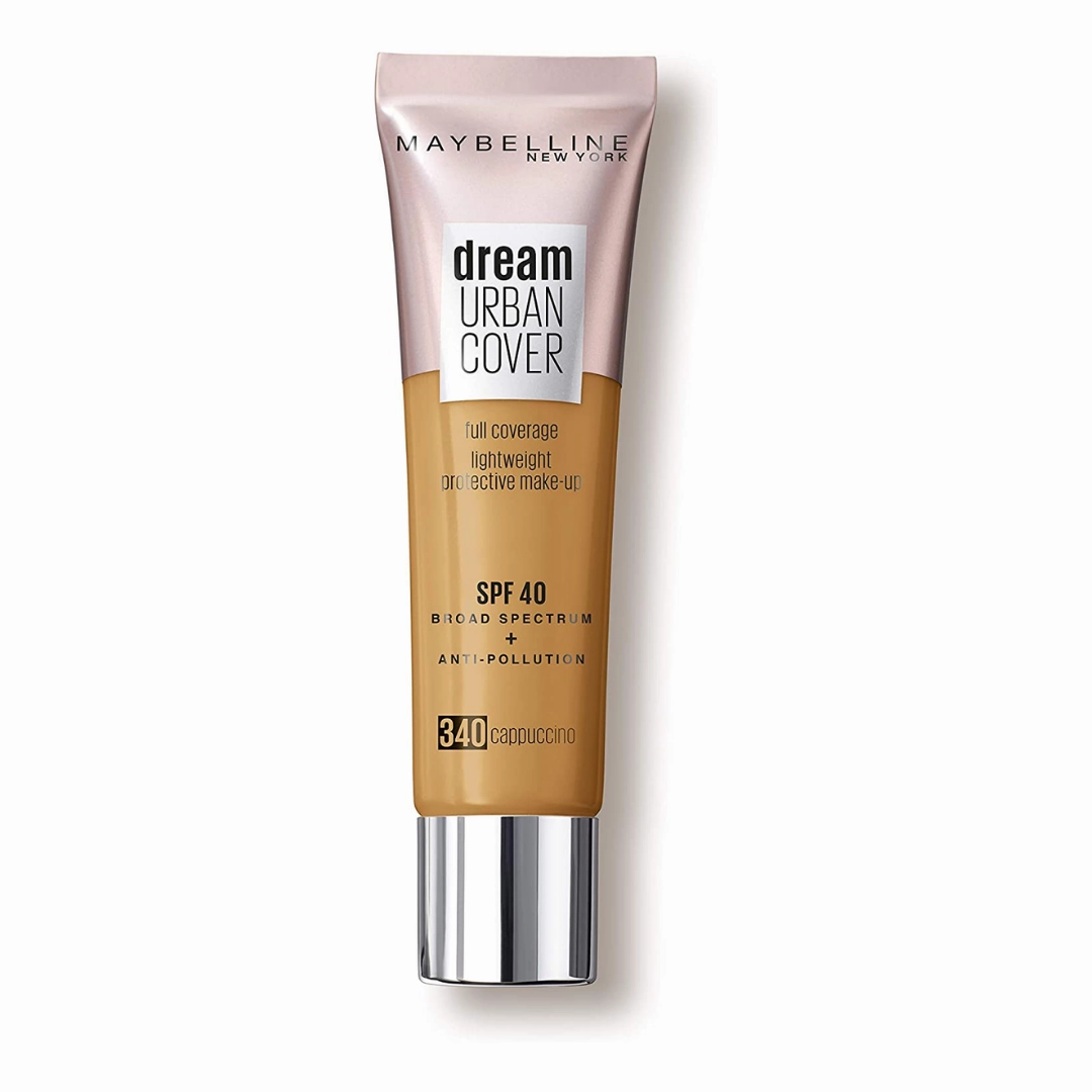 2x Maybelline Dream Urban Cover Full Coverage Foundation 340 Cappuccino