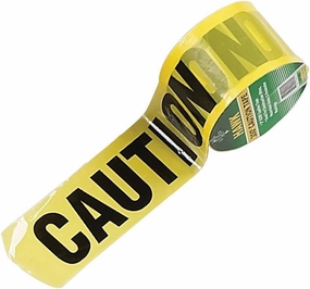 3" x 300' Caution Tape High-Visibility Yellow | Bold Black Lettering | Non-Sticky Wrap | Safety Essential for Construction & Accident Sites