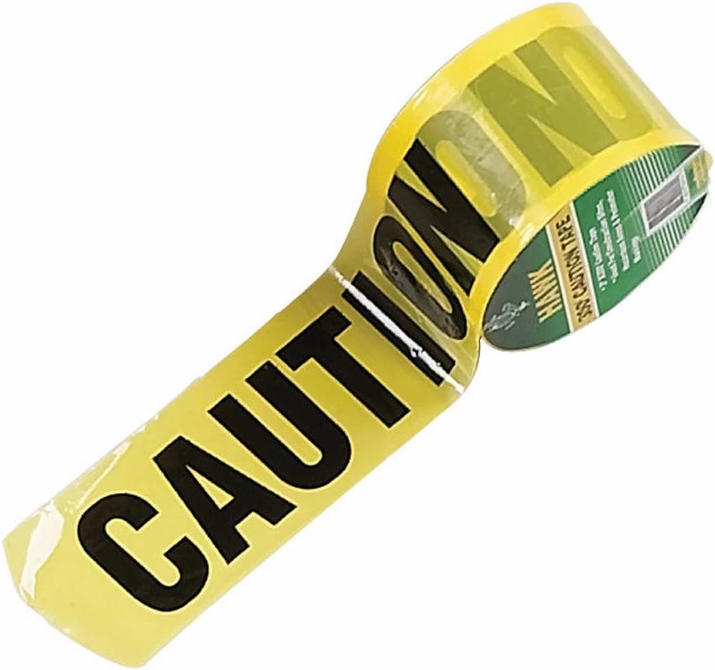 3" x 300' Caution Tape High-Visibility Yellow | Bold Black Lettering | Non-Sticky Wrap | Safety Essential for Construction & Accident Sites