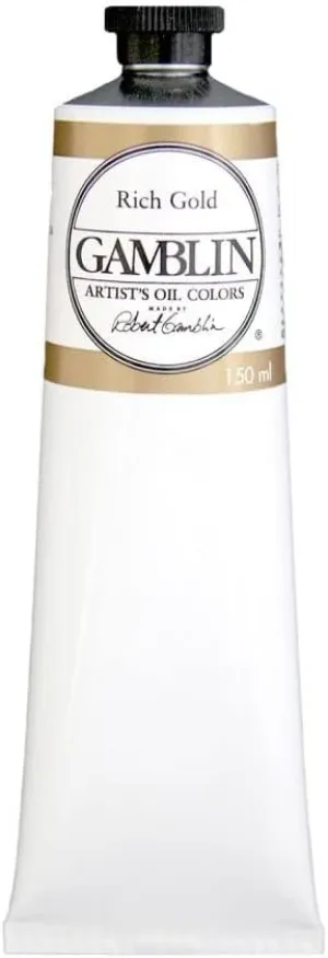 5.07 oz. Artists' Grade Oil Color-Color: Rich Gold