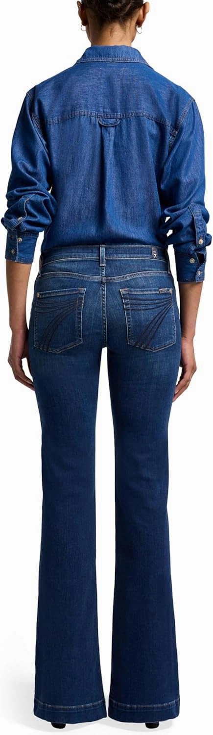7 For All Mankind Women's Flare Wide Leg Jean
