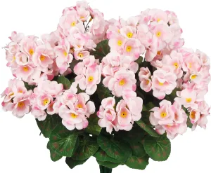 8 Pcs Artificial Geraniums Flowers Pink Silk Geraniums for Outdoors UV Resistant Artificial Geranium Bush Faux Flowers Plants Geraniums for Garden Home Decor Indoor Patio Vase Table Centerpiece