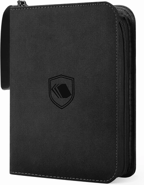 900 Pockets Trading Card Binder, PU Cover Zipper Card Collection Album, Sturdy Card Folder Holder for MTG, TCG, Game Cards, Sports Cards