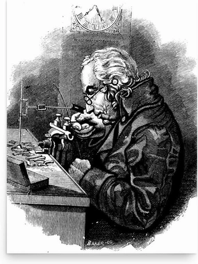 Abraham-Louis Perrelet Poster Print - Wall Art for Home Decor Office Living Room Bedroom, No Frame, Large 18"x24"