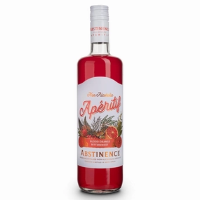 Abstinence Spirits Blood Orange Aperitif | Award Winning Non-Alcoholic Spirit | 750ml
