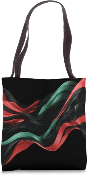 Abstract Flowing Ribbons Modern Art Tote Bag