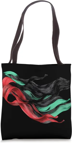 Abstract Flowing Waves Art Enthusiasts Tote Bag