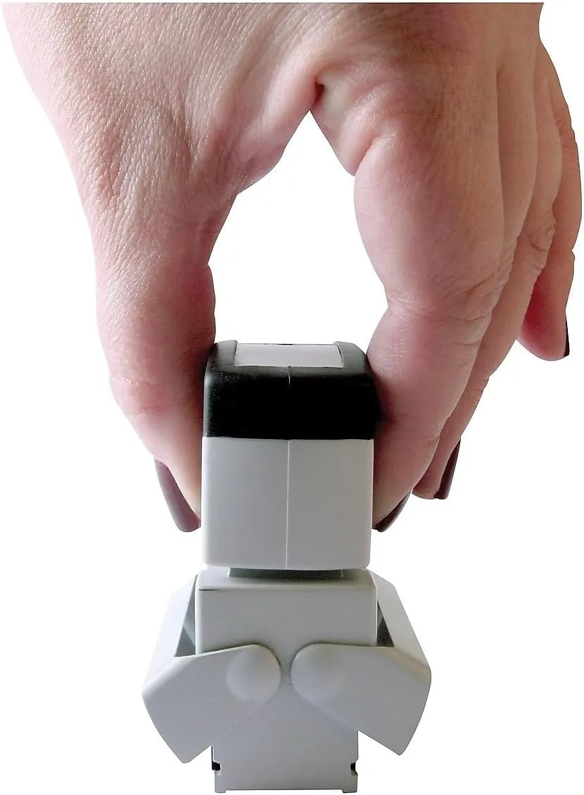 ACCU-STAMP2 Message Stamp with Shutter, 2-Color, PAID, 1-5/8" x 1/2" Impression, Pre-Ink, Blue and Red Ink (035535)