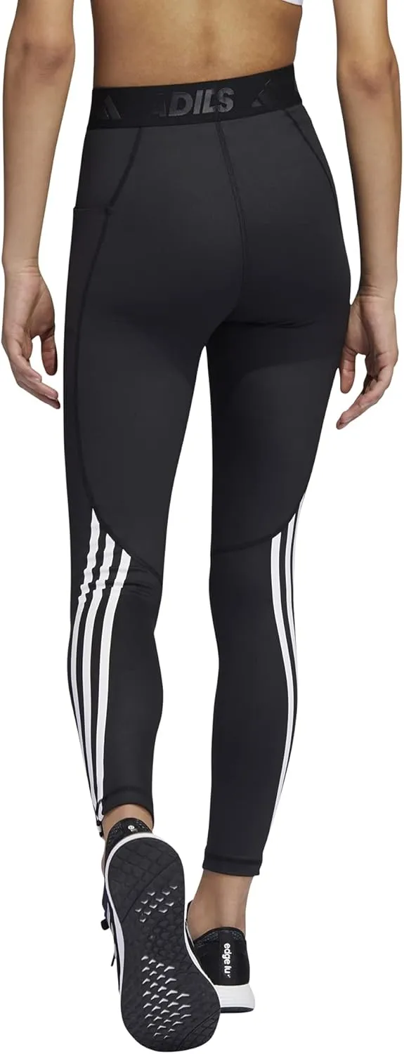 adidas Women's Techfit 3-Stripes Long Gym Leggings