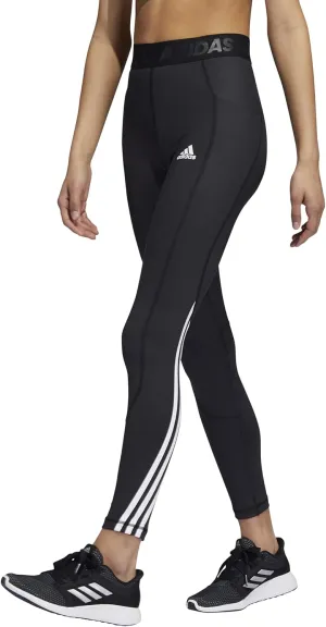 adidas Women's Techfit 3-Stripes Long Gym Leggings