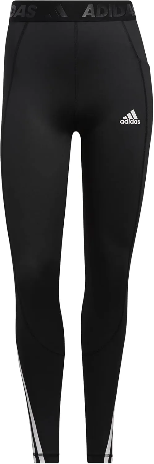 adidas Women's Techfit 3-Stripes Long Gym Leggings