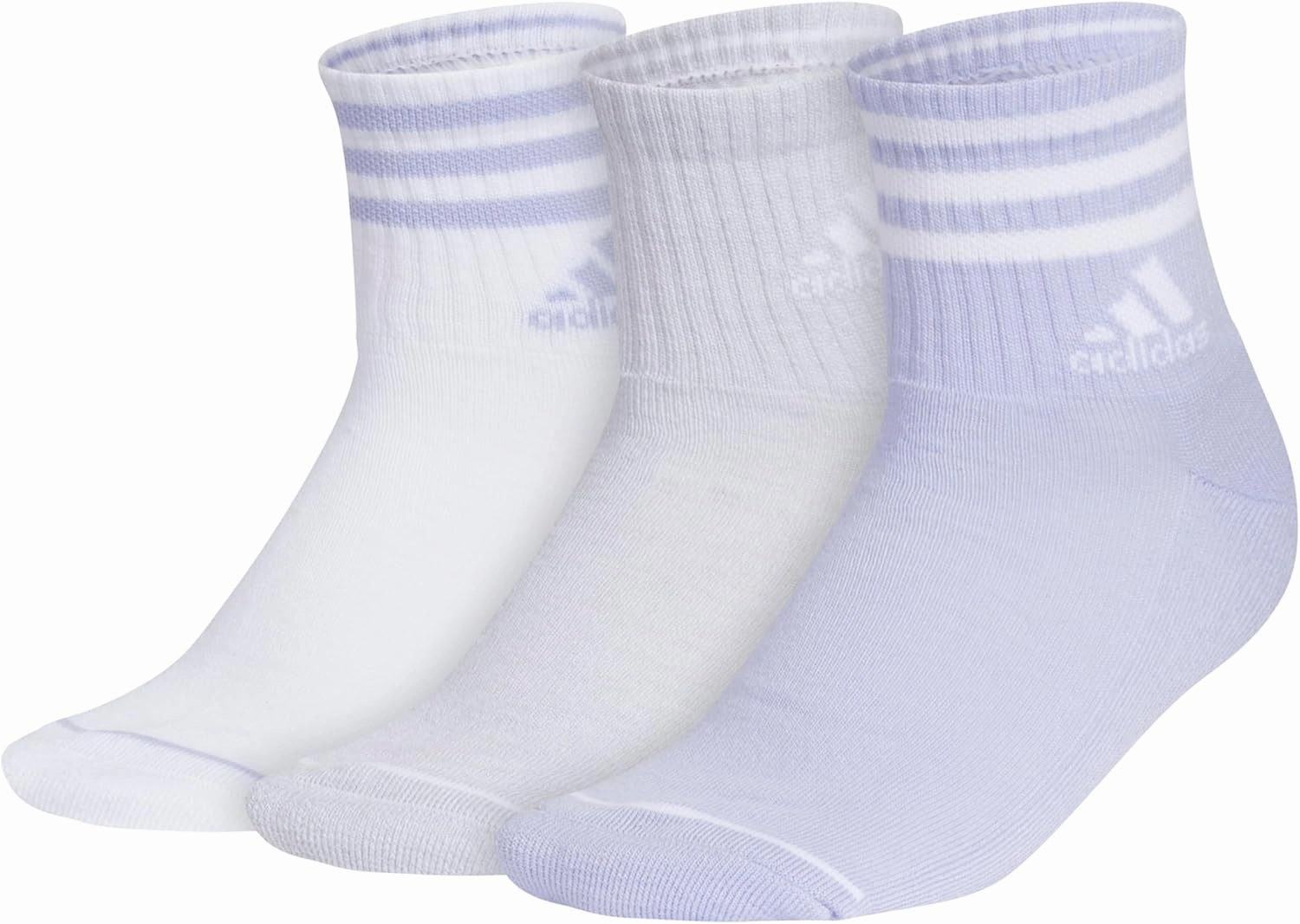 adidas Men's 3-Stripe High Quarter Socks (3-Pair)