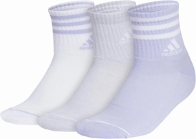 adidas Men's 3-Stripe High Quarter Socks (3-Pair)