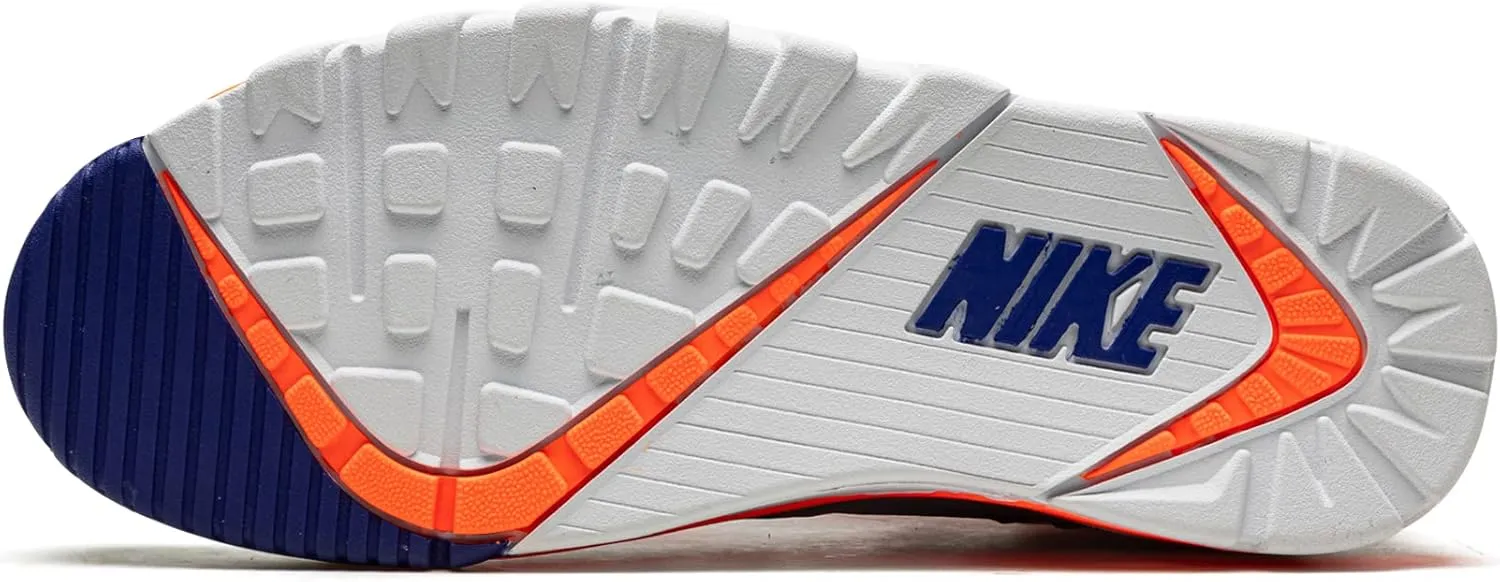 Air Trainer SC High Mens Basketball Shoes (Sail/Light Zen Grey/Tart) (DV2212-100, Blue/Grey/Orange/White)