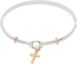 Alex and Ani Cross Clip Bangle