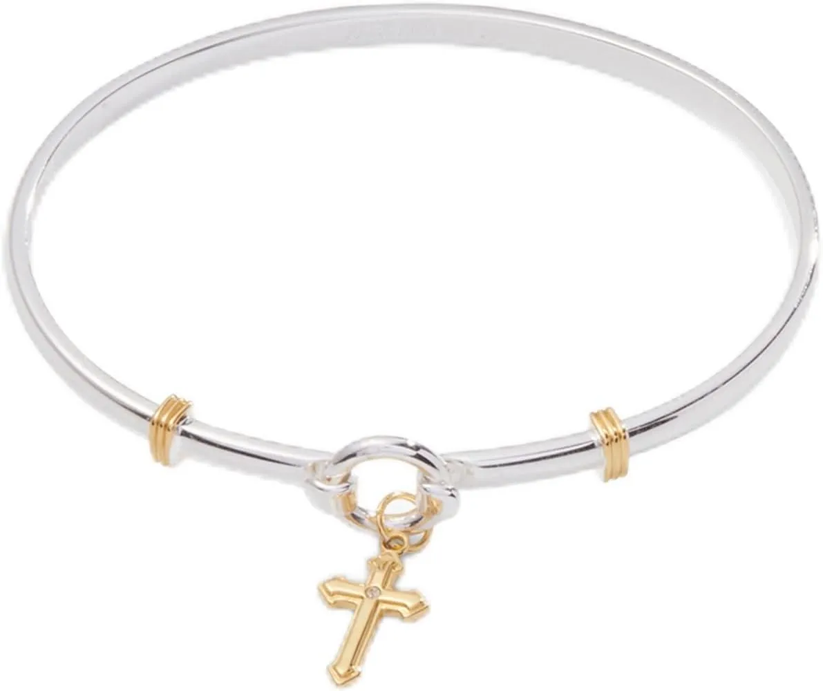Alex and Ani Cross Clip Bangle