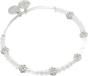 Alex and Ani Floral Crystal Beaded Bangle