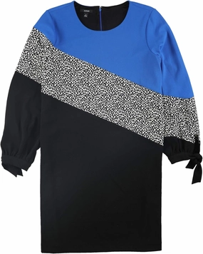 Alfani. Plus Size Colorblocked Tie-Sleeve Top