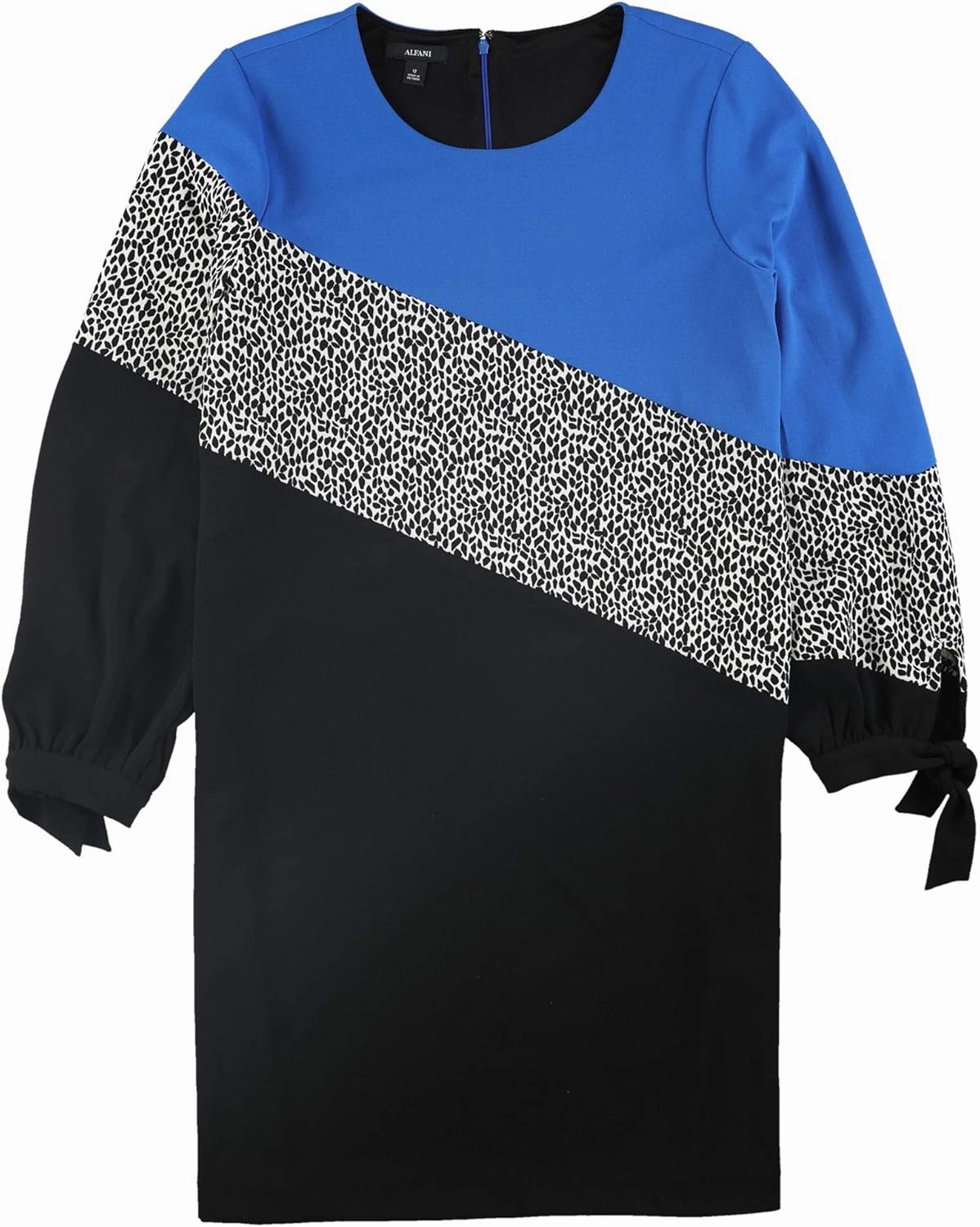 Alfani. Plus Size Colorblocked Tie-Sleeve Top