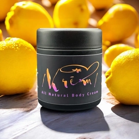 All Natural Body Cream (3 oz, Lemon Creme)