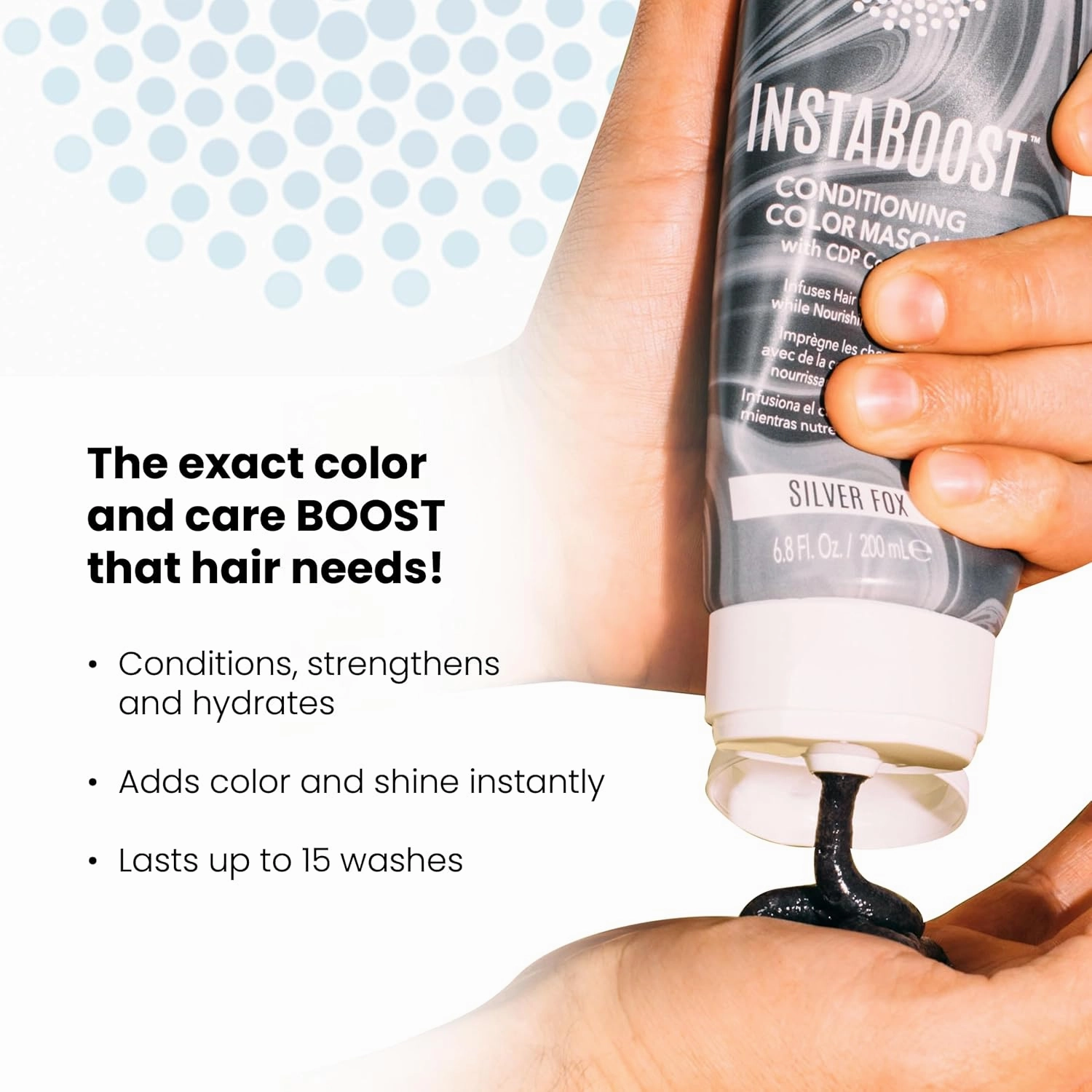 ALOXXI InstaBoost Conditioning Color Mask in Fireball Red, Deposits Red Color and Deeply Conditions Hair, 6.8 Fl Oz