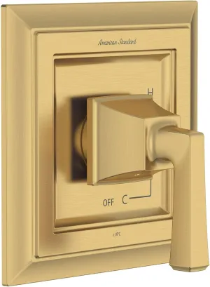 American Standard TU455500.GN0 Town Square S Shower Valve Trim Kit with Pressure Balance Cartridge, Brushed Gold