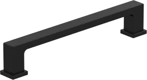 Amerock 10BX37032MB | Matte Black Cabinet Pull | 5-1/16 inch (128mm) Center-to-Center | 10 Pack | Bridgeport | Furniture Hardware