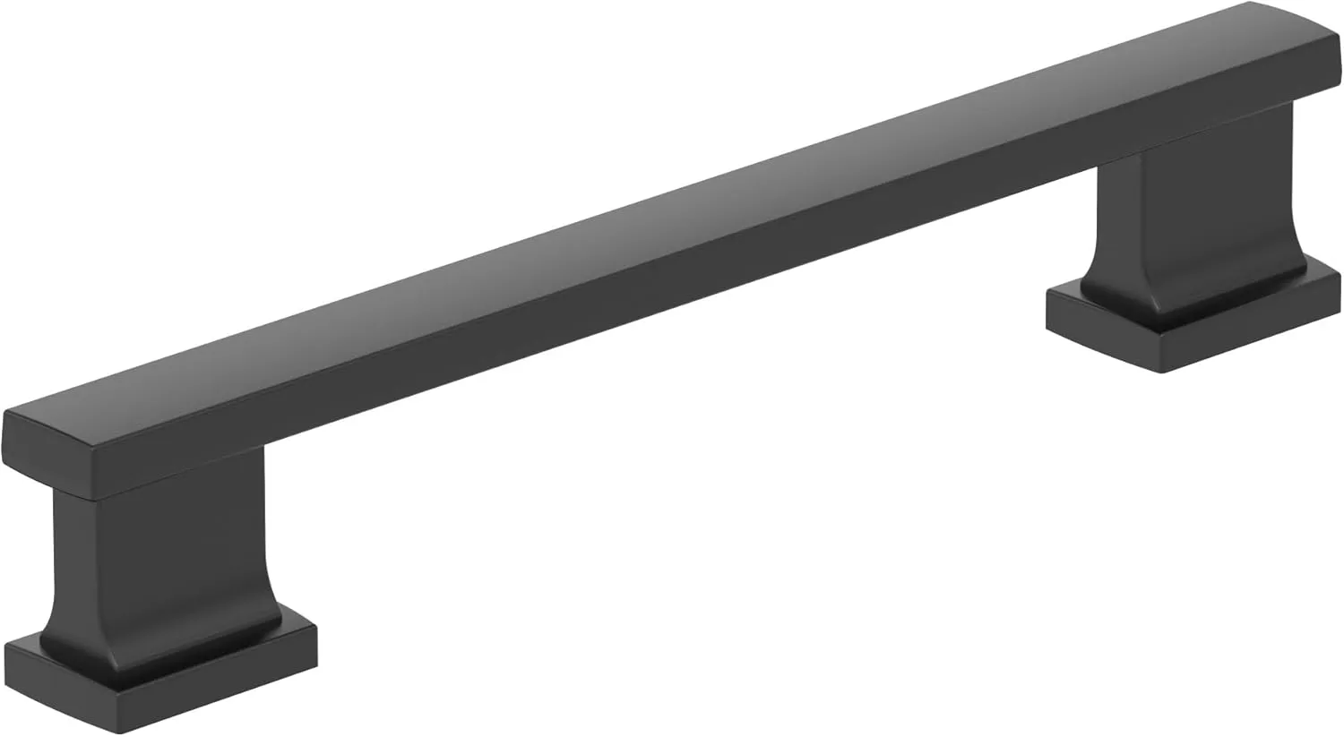 Amerock 10BX37092MB | Matte Black Cabinet Pull | 5-1/16 inch (128mm) Center-to-Center | 10 Pack | Triomphe | Furniture Hardware