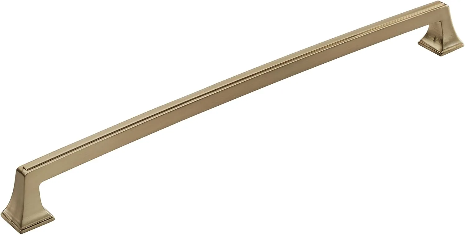 Amerock | Appliance Pull | Golden Champagne | 18 inch (457 mm) Center to Center | Mulholland | 1 Pack | Drawer Pull | Drawer Handle | Cabinet Hardware