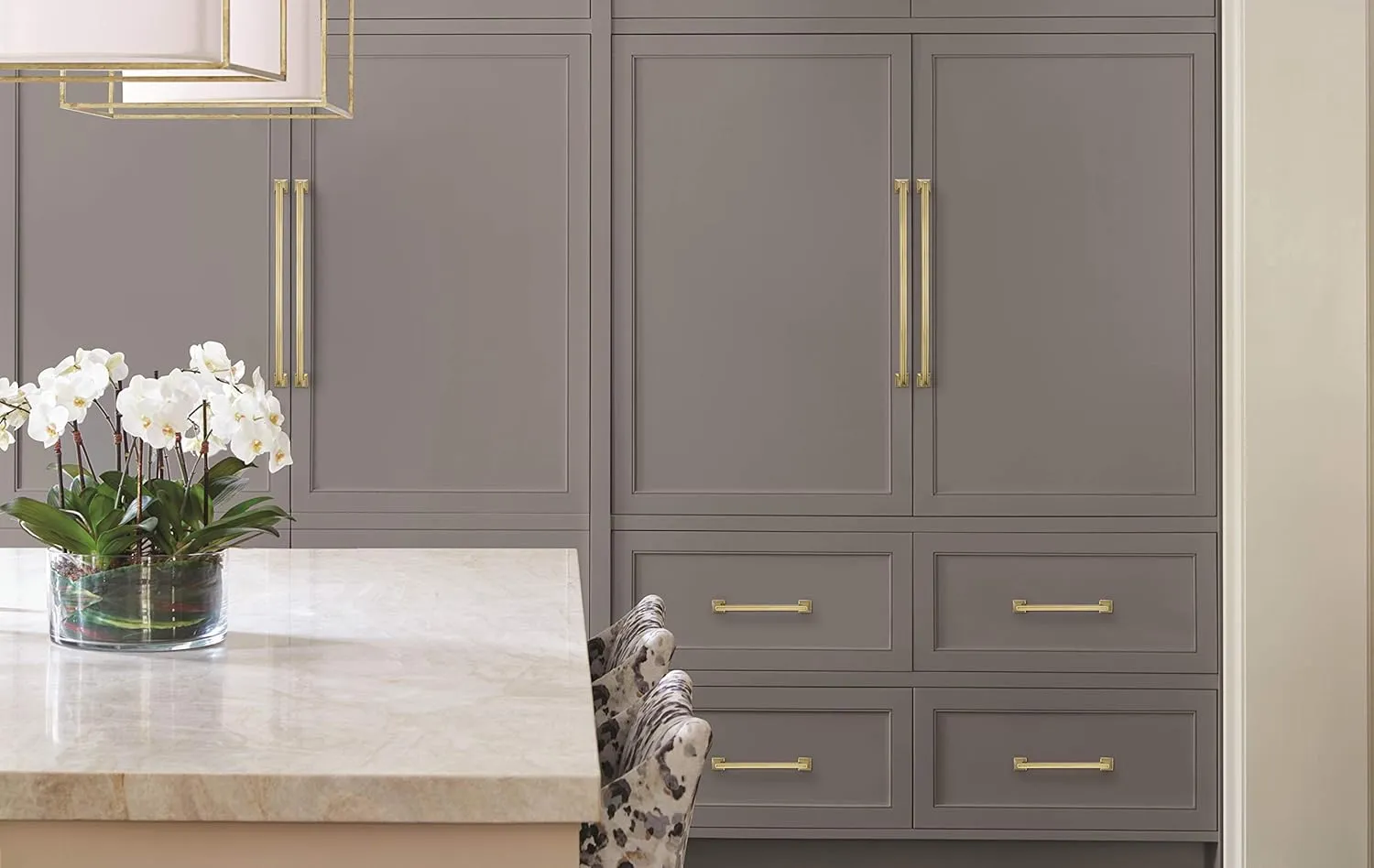Amerock | Appliance Pull | Golden Champagne | 18 inch (457 mm) Center to Center | Mulholland | 1 Pack | Drawer Pull | Drawer Handle | Cabinet Hardware