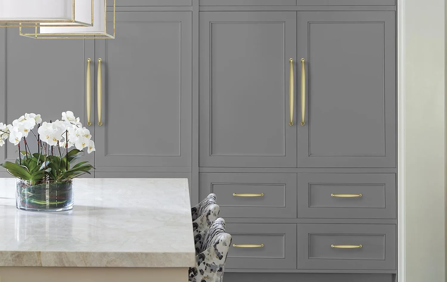 Amerock | Appliance Pull | Golden Champagne | 8 inch (203 mm) Center to Center | Kane | 1 Pack | Drawer Pull | Drawer Handle | Cabinet Hardware