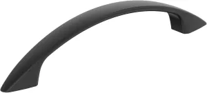 Amerock Arc 3-3/4 inch (96mm) Center-to-Center Matte Black Cabinet Pull - 25 Pack