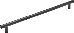 Amerock Bar Pulls 18 inch (457mm) Center-to-Center Matte Black Appliance Pull, BP54025MB