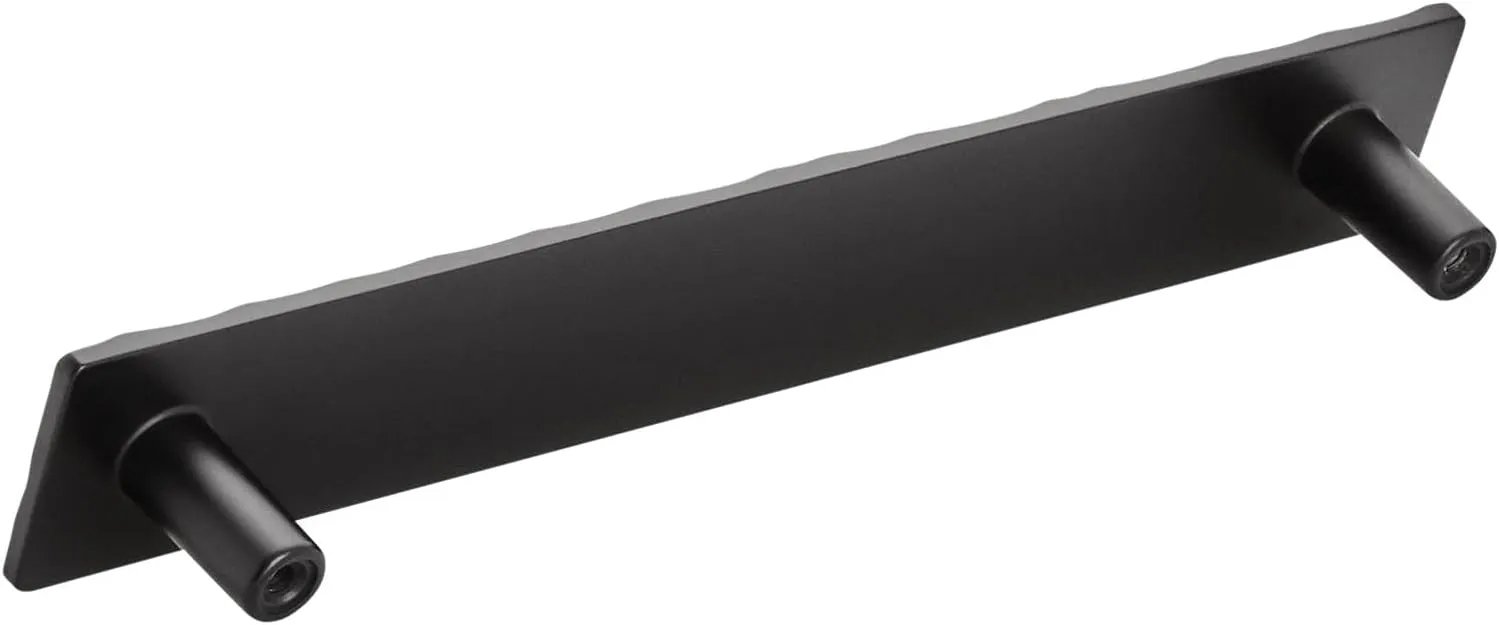 Amerock | Cabinet Pull | Matte Black | 6-5/16 inch (160 mm) Center to Center | Kamari | 1 Pack | Drawer Pull | Drawer Handle | Cabinet Hardware