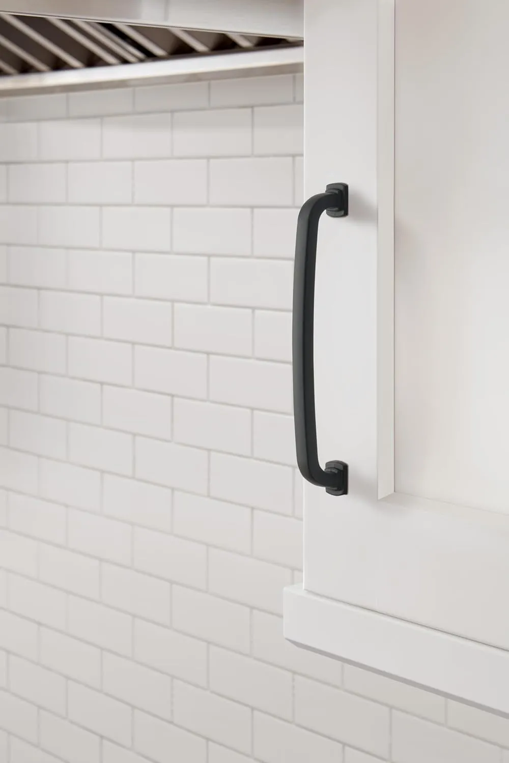 Amerock | Cabinet Pull | Matte Black | 6-5/16 inch (160 mm) Center-to-Center | Surpass | 1 Pack | Drawer Pull | Cabinet Handle | Cabinet Hardware
