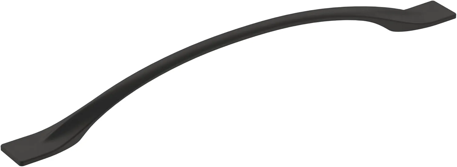 Amerock | Cabinet Pull | Matte Black | 8-13/16 inch (224 mm) Center-to-Center | Uprise | 1 Pack | Drawer Pull | Cabinet Handle | Cabinet Hardware