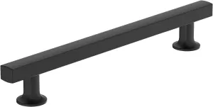 Amerock Corp BP37106MB Everett Pull, 6-5/16 in (160 mm) Center-to-Center, Matte Black