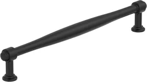 Amerock Enlivity 8-13/16 inch (224mm) Center-to-Center Matte Black Cabinet Pull, BP37726MB