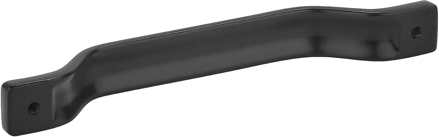 Amerock | Kitchen Cabinet Pull | Matte Black | 6-5/16 in (160 mm) Center-to-Center | Jolene | 1 Pack | Furniture Hardware | Cabinet Handle | Bathroom Drawer Pull